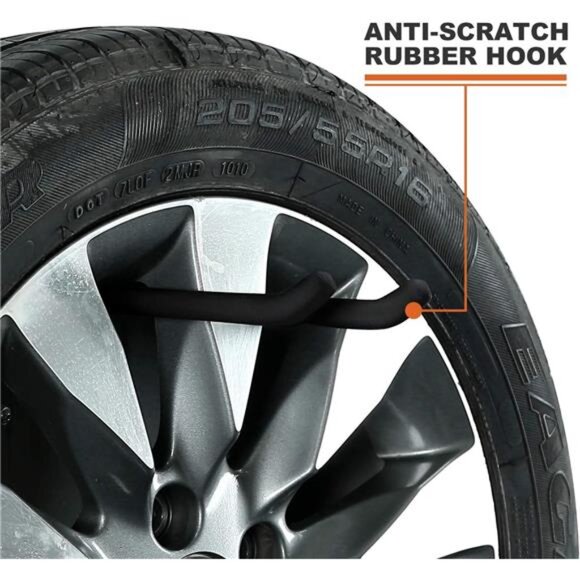 Wall Mount Garage Hooks, 4Pcs Heavy Duty Tool Organizer, 12.4inch Tool Hanger - Picture 4 of 8